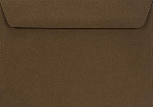 Netuno 25 Umschläge Braun DIN C6 114x 162 mm 90g Burano Tabacco edle Briefumschläge farbig C6 für Geburtstags-Einladungen Hochzeits-Einladungen Grußkarten envelope brown von Netuno