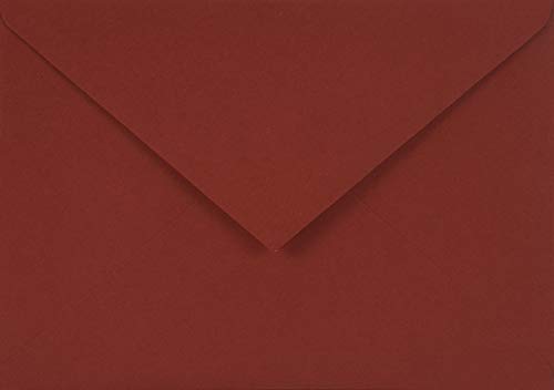 Netuno 25 Umschläge Dunkel-Rot DIN C6 114 x 162 mm 115g Sirio Color Cherry farbige Briefumschläge Hochzeit Geburtstag Weihnachten Briefhüllen bunt hochwertig Papier-Briefumschläge Einladungsumschläge von Netuno