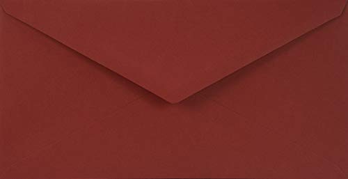 Netuno 25 Umschläge Dunkel-Rot DIN lang 110 x 220 mm 115g Sirio Color Cherry farbige Briefumschläge edel für Hochzeit lang Briefhüllen bunt hochwertig Papier-Briefumschläge red envelope invitation von Netuno