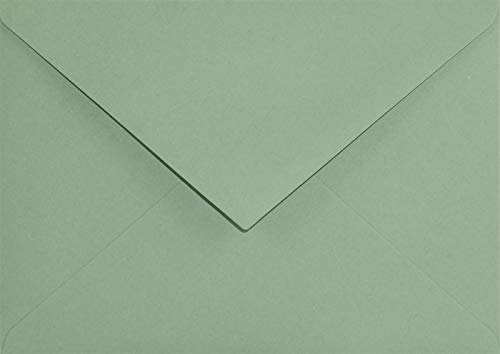 Netuno 25 Umschläge Grün DIN C6 114x 162 mm 120g Keaykolour Matcha Tea grüne Briefumschläge Eco Kuverts edel für Einladungs-Karten Geburtstagskarten Glückwunschkarten Hochzeitskarten green envelope von Netuno