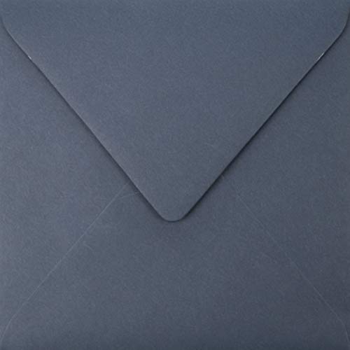 Netuno 25 quadratische Briefhüllen Dunkel-Blau 153x 153 mm 90g Burano Cobalto festliche Briefumschläge Blau quadratisch Post-Karten Umschläge Geschenk farbig Einladungs-Umschläge Blau von Netuno