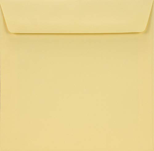 Netuno 25 quadratische Briefkuverts Creme 155x 155 mm 90g Burano Camoscio elegante Briefumschläge farbig quadratisch bunte Umschläge für Einladungskarten Hochzeitskarten Geburtstagskarten von Netuno