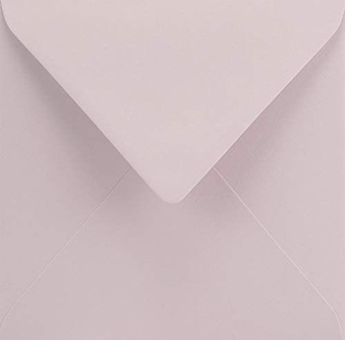 Netuno 25 quadratische Briefumschläge Pastell-Rosa 153x 153 mm 120g Keaykolour Pastel Pink elegante Briefhüllen Öko hochwertige Briefumschläge quadratisch für Einladungen envelope pastel pink von Netuno