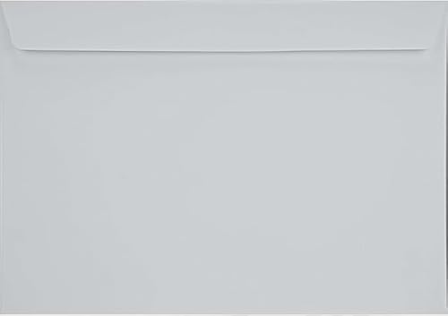 Netuno 50 farbige Briefumschläge Grau DIN C4 22,9 x 32,4 cm 120g Design Umschläge groß für DIN A4 Dokumente Urkunden Zeugnisse Verträge Unterlagen große Briefhüllen bunt C4 Dokumentenumschläge Netuno 50 farbige Briefumschläge Grau DIN C4 22,9 x 32,4 cm 120g Design Umschläge groß für DIN A4 Dokumente Urkunden Zeugnisse Verträge Unterlagen große Briefhüllen bunt C4 Dokumentenumschläge von Netuno