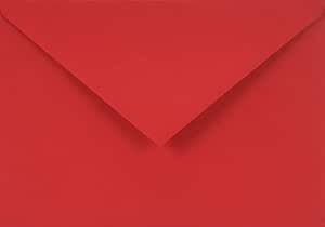 Netuno 500 Brief-Umschläge Rot DIN C6 114 x 162 mm 115g Sirio Color Lampone Briefkuverts rote Briefumschläge für Hochzeit Geburtstag Taufe Weihnachten bunte Umschläge C6 Einladungsumschläge elegant von Netuno