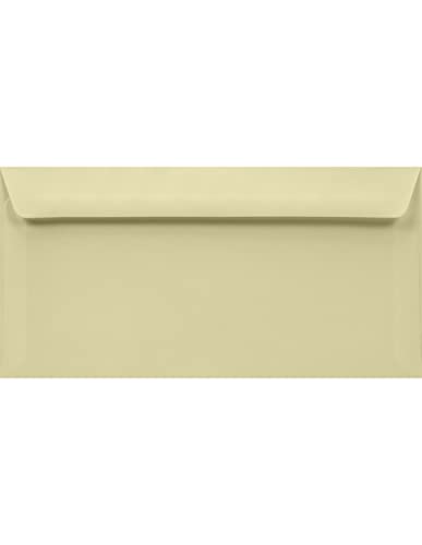 Netuno 500 Briefumschläge Creme DIN Lang 110x 220 mm 120g Design Umschläge Brief-Kuverts gerade Klappe haftklebend farbige Briefumschläge elegant farbig Papier-Briefumschläge DL Briefhüllen bunt von Netuno