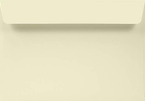 Netuno 500 Elfenbein DIN C5 Umschläge 162x 229 mm 120g Lessebo Smooth Ivory Briefkuverts Creme groß haftklebend ohne Fenster Briefumschläge für Prospekte Broschüren Flyer Werbepost Grußkarten Brief von Netuno