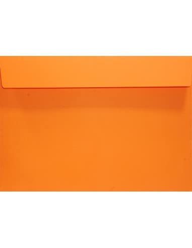 Netuno 500 farbige Briefumschläge Orange DIN C5 16,2 x 22,9 cm 120g Design elegante Umschläge bunte Briefhüllen groß A5 für Einladungskarten Geburtstagskarten hochwertige Briefkuverts Einladungen von Netuno