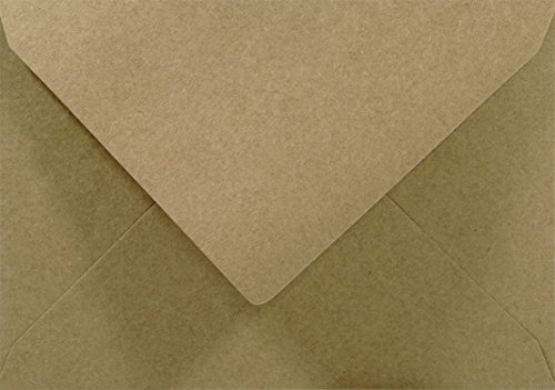 Netuno 500 Sand-Braun Kraftpapier-Umschläge DIN C6 114x 162 mm Briefumschläge Spitzklappe ohne Fenster Briefkuverts Naturpapier für Einladungskarten Netuno 500 Sand-Braun Kraftpapier-Umschläge DIN C6 114x 162 mm Briefumschläge Spitzklappe ohne Fenster Briefkuverts Naturpapier für Einladungskarten von Netuno
