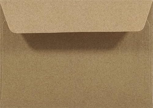 Netuno 500 Sand-Braun Umschläge klein DIN C7 80x120 mm Mini Brief-Umschläge aus Kraftpapier Vintage Briefkuverts kleine Briefumschläge für Geschenkkarten Geldgeschenke Visitenkarten Gutscheine von Netuno
