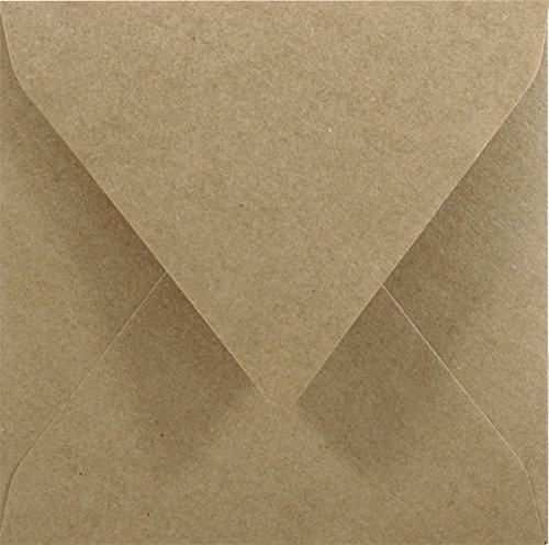 Netuno 500 Sandbraun quadratische Briefkuverts Spitzklappe 155 x155 mm 100g braune Kraftpapier Briefumschläge Recycling Umschläge quadratisch für Hochzeits-Einladungen Danksagungskarten Netuno 500 Sandbraun quadratische Briefkuverts Spitzklappe 155 x155 mm 100g braune Kraftpapier Briefumschläge Recycling Umschläge quadratisch für Hochzeits-Einladungen Danksagungskarten von Netuno