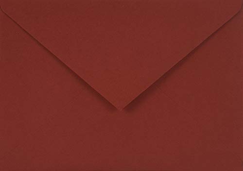 Netuno 500 Umschläge Dunkel-Rot DIN C6 114 x 162 mm 115g Sirio Color Cherry farbige Briefumschläge Hochzeit Geburtstag Weihnachten Briefhüllen bunt Papier-Briefumschläge Einladungsumschläge c6 von Netuno