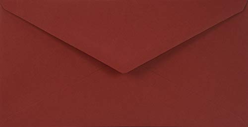 Netuno 500 Umschläge Dunkel-Rot DIN lang 110 x 220 mm 115g Sirio Color Cherry farbige Briefumschläge edel für Hochzeit lang Briefhüllen bunt hochwertig Papier-Briefumschläge red envelope invitation von Netuno