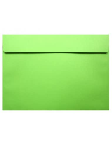 Netuno 500 Umschläge Helllgrün DIN C5 162x 229 mm 120g Design Umschläge groß haftklebend farbige Briefumschläge elegant Brief-Kuverts farbig Papier-Briefumschläge C5 Briefhüllen bunt hochwertig von Netuno