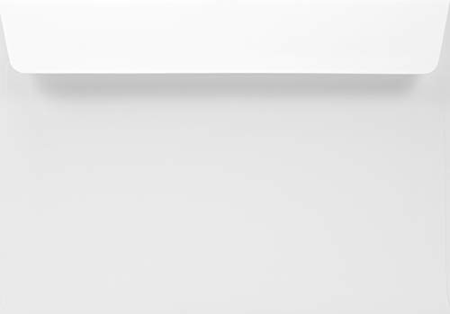 Netuno 500 Weiß Briefkuverts DIN C5 gerade Klappe haftklebend 162 x 229 mm 120g Olin große Umschläge weiß C5 ohne Fenster für Dokumente Unterlagen Prospekte Broschüren Geschäfts-Briefe von Netuno