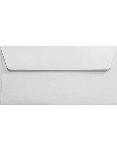 Netuno 500 Weiß gerippte Briefumschläge DIN lang ohne Fenster 110x 220 mm 120g Aster Laid White weiße Briefhüllen DL haftklebend Einladungs-Umschläge hochwertig für Hochzeit Geburtstag Weihnachten von Netuno