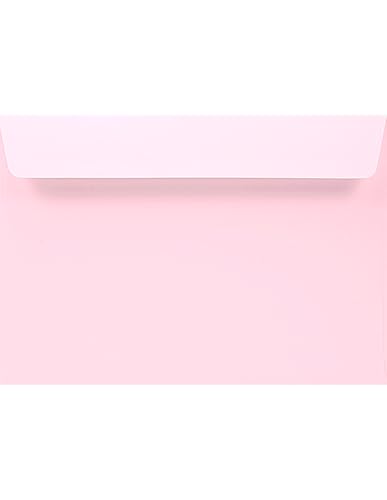 Netuno 500 farbige Briefumschläge Pastellrosa DIN C5 16,2 x 22,9 cm 120g Design elegante Umschläge bunte Briefhüllen A5 für Einladungskarten Geburtstagskarten hochwertige Briefkuverts Einladungen von Netuno