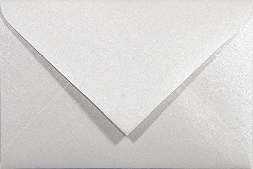 Netuno 500x Perlmutt-Weiß Umschläge Mini DIN C7 80x 120 mm 120g Majestic Marble White Mini-Kuverts kleine Briefumschläge C7 für Geldgeschenke Dankeskarten Businesskarten Geld-Umschläge klein elegant von Netuno