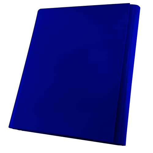 Netuno Sammelmappe A4 Pappe 40mm dunkelblau Dokumentenmappe Klappordner Kartonmappe mit Klettverschluss Mappe PP 1 Stück von Netuno