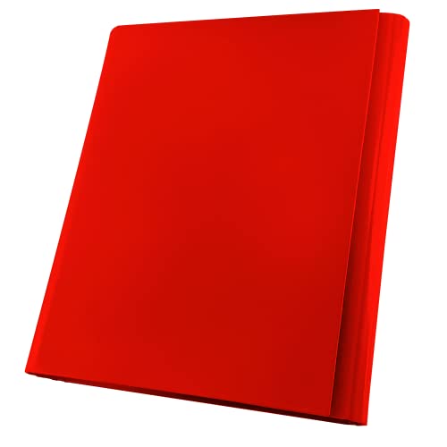 Netuno Sammelmappe A4 Pappe 40mm rot Dokumentenmappe Klappordner Kartonmappe mit Klettverschluss Mappe PP 1 Stück von Netuno