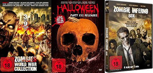 20 Horrorfilme HALLOWEEN & ZOMBIE Box Collection FRIGHT NIGHT - NIGHT OF THE LIVING DEAD - VAMPIRE HUNTER - CARNIVAL OF SOULS Splatter Zombies Dämonen Kult & Klassiker DVD von Network request failed