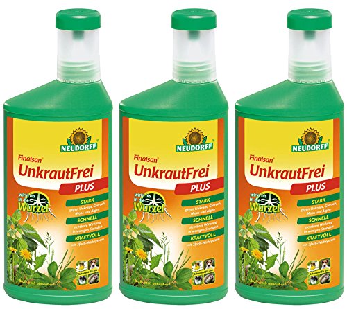 3 x 1 Liter Neudorff Finalsan Konzentrat UnkrautFrei Plus, Unkrautvernichter von Neudorff