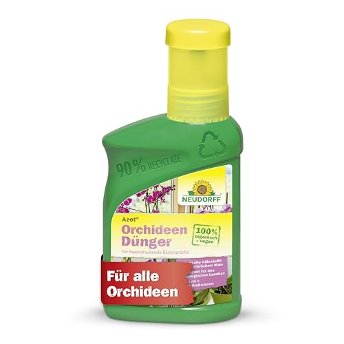 Neudorff Azet Orchideendünger - 100% natürlicher Bio Dünger für schnelles Wachstum und langanhaltende Orchideenblüten aller Orchideen, 250 ml von Neudorff