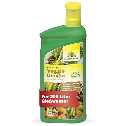 Neudorff BioTrissol VeggieDünger – Rein pflanzlicher Bio-Dünger für nachhaltiges und kräftiges Wachstum aller Pflanzen im Haus und Garten, 1 Liter von Neudorff