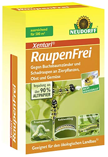 Neudorff Raupenfrei Xentari, Bacillus thuringiensis, biologisches Präparat, 25 g Dose, 59,80 €/100 g Neudorff Raupenfrei Xentari, Bacillus thuringiensis, biologisches Präparat, 25 g Dose, 59,80 €/100 g von Neudorff