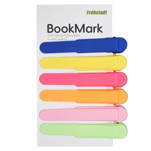 6 Stück Automatische Selbstblätternde Lesezeichen – Weiches Kunststoff-Geschenkset für Bücherliebhaber, Lehrer & Berufstätige (6 Farben) – Praktisch für Büro, Reise & Schule 6 Stück Automatische Selbstblätternde Lesezeichen – Weiches Kunststoff-Geschenkset für Bücherliebhaber, Lehrer & Berufstätige (6 Farben) – Praktisch für Büro, Reise & Schule von Frohstadt