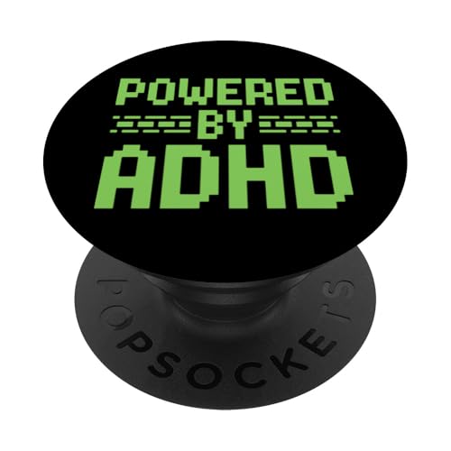 8-Bit-Gaming Lustiges ADHD-Bewusstsein PopSockets Klebender PopGrip 8-Bit-Gaming Lustiges ADHD-Bewusstsein PopSockets Klebender PopGrip von Neurodiversity Neurodivergent Designs