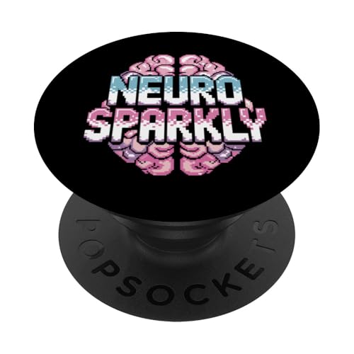 8-Bit-Gaming Neurosparkly Neuro Sparkly PopSockets Klebender PopGrip 8-Bit-Gaming Neurosparkly Neuro Sparkly PopSockets Klebender PopGrip von Neurodiversity Neurodivergent Designs