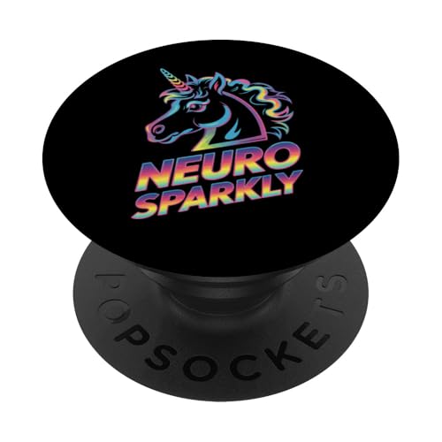 Einhorn Neurosparkly PopSockets Klebender PopGrip Einhorn Neurosparkly PopSockets Klebender PopGrip von Neurodiversity Neurodivergent Designs