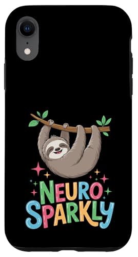 Faultier Neurosparkly Neuro Sparkly Hülle für iPhone XR von Neurodiversity Neurodivergent Designs