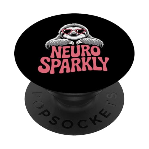 Faultier Neurosparkly Neuro Sparkly PopSockets Klebender PopGrip Faultier Neurosparkly Neuro Sparkly PopSockets Klebender PopGrip von Neurodiversity Neurodivergent Designs