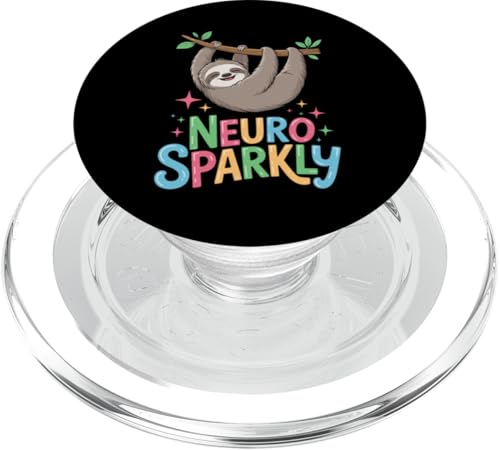 Faultier Neurosparkly Neuro Sparkly PopSockets PopGrip für MagSafe Faultier Neurosparkly Neuro Sparkly PopSockets PopGrip für MagSafe von Neurodiversity Neurodivergent Designs