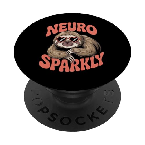 Faultier Neurosparkly PopSockets Klebender PopGrip Faultier Neurosparkly PopSockets Klebender PopGrip von Neurodiversity Neurodivergent Designs