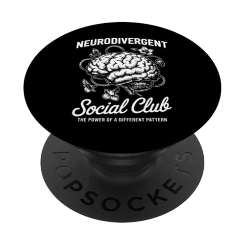 Neurodivergent Social Club PopSockets Klebender PopGrip Neurodivergent Social Club PopSockets Klebender PopGrip von Neurodiversity Neurodivergent Designs