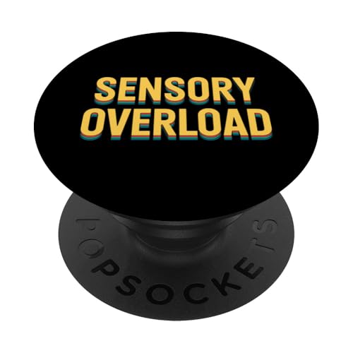 Neurodivergente sensorische Überlastung PopSockets Klebender PopGrip Neurodivergente sensorische Überlastung PopSockets Klebender PopGrip von Neurodiversity Neurodivergent Designs
