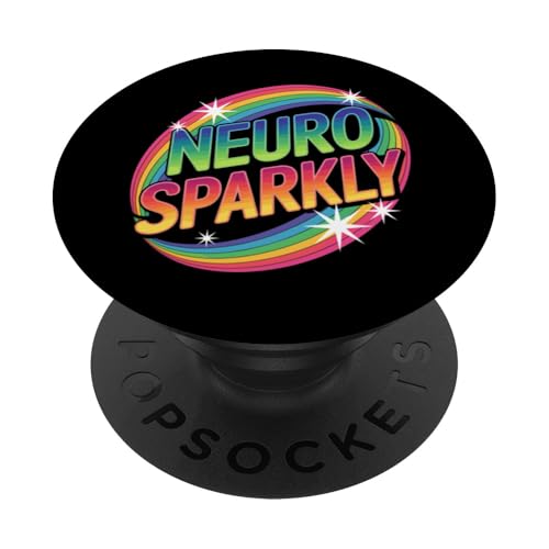 Neurosparkly Neuro Sparkly PopSockets Klebender PopGrip von Neurodiversity Neurodivergent Designs
