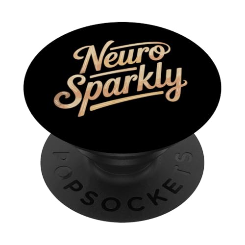 Neurosparkly Neuro Sparkly PopSockets Klebender PopGrip von Neurodiversity Neurodivergent Designs