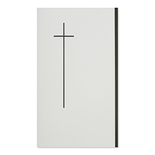 25x Trauerkarten mit schwarzem Kreuz, Doppel-Karten DIN Lang 11,4 x 19,5 cm - 180 g/m², Faltkarten Trauer-Anzeigen von Neuser