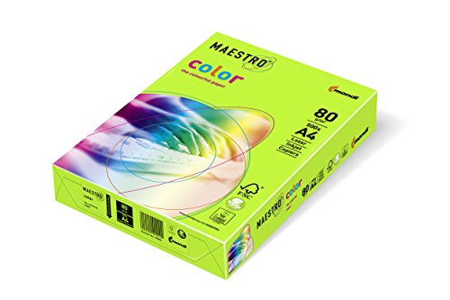 MONDI BUSINESS PAPER KOP.-PAPIER NEONGRUEN A4 80G MAESTRO- COLOR-NEON PACKUNG 500 BLATT, NEOGNA80 von Neusiedler Mondi