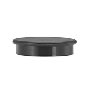 10 Magnete schwarz Ø 2,4 x 0,63 cm von Neutral