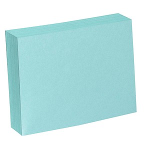 100 Karteikarten DIN A4 blau blanko von Neutral