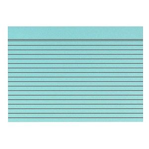 100 Karteikarten DIN A4 blau liniert von Neutral