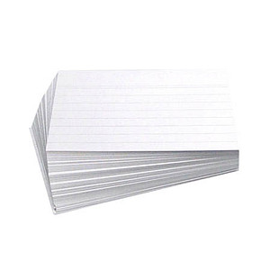 100 Karteikarten DIN A6 weiß liniert von Neutral