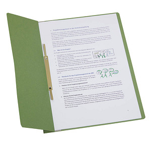 20 Einhakhefter Karton grün DIN A4 von Neutral