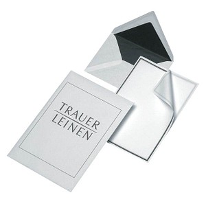 5 Trauerkarten DIN A6 weiß 5 Trauerkarten DIN A6 weiß von Neutral