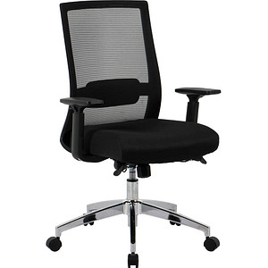 Bürostuhl, 10010 Stoff schwarz, Gestell silber Bürostuhl, 10010 Stoff schwarz, Gestell silber von Neutral